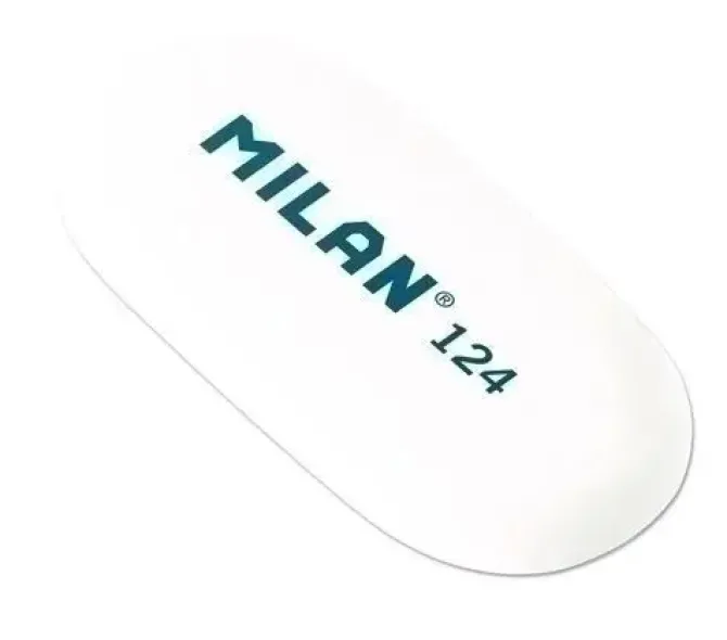 MILAN GOMA BORRAR OVALADA 124 MILAN LENGUA DE GATO CMM124