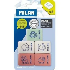 MILAN GOMA DE BORRAR MILAN 445 BLISTER/5UND 445-5 MAK120038