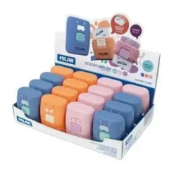 MILAN GOMAS CON CEPILLO COMPACT SERIE ESPECIAL FUNNY ANI