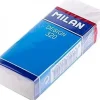 MILAN NATA 320 GOMA DE BORRAR RECTANGULAR - PLASTICO - FAJA DE CARTON AZUL - ENVUELTA INDIVIDUALMENTE - COLOR BLANCO