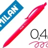 MILAN P1 TOUCH BOLIGRAFO DE BOLA RETRACTIL - PUNTA REDONDA 1MM - TINTA DE ACEITE - ESCRITURA SUAVE - 1.200M DE ESCRITURA - COLOR ROJO