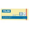 MILAN PACK DE 3 BLOCS DE 100 NOTAS ADHESIVAS - REMOVIBLES - 38MM X 50MM - COLOR AMARILLO CLARO