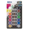 MILAN PACK DE 14 TARROS DE TEMPERA 5 ML + 12 BOTES PARA MEZCLAS + 1 PINCEL SERIE 101 - SECADO RAPIDO - MEZCLABLE - COLORES SURTIDOS