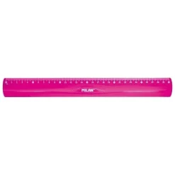 MILAN REGLA FLEXIBLE Y RESISTENTE - LONGITUD 30CM - COLOR ROSA