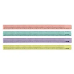 MILAN REGLA TRIANGULAR 15CM TRIRULER COLORES PASTEL 351260LK2