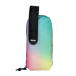 MILAN SUNSET BLACK PACK DE 4 ESTUCHES PORTATODO CON CONTENIDO DE SERIE - CONTENIDO: GOMA DE BORRAR, 2 SACAPUNTAS, LAPIZ DE GRAFITO HB, 3 BOLIGRAFOS CAPSULE, REGLA DE 15CM, 12 LAPICES DE COLORES ERGO Y