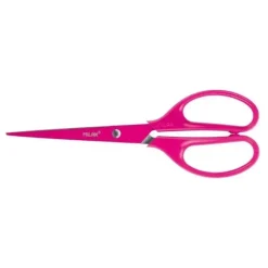 MILAN TIJERAS OFICINA ACID CON CUCHILLA DE ACERO INOXIDABLE - MANGO DE PLASTICO SIMETRICO - LONGITUD 17CM - COLOR ROSA
