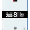 MIQUEL RIUS BLOC8 BLOC ENCOLADO FORMATO A4 - 200 HOJAS DE 70GR CON 4 TALADROS - BASE DE CARTON - CUADRICULA 5X5