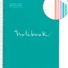 MIQUEL RIUS NOTEBOOK A-4 TAPA EXTRA DURA CUADRO 5X5MM 120H 90GR EMOTION VERDE TURQUESA 46067