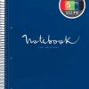 MIQUEL RIUS NOTEBOOK A-5 TAPA PLASTICO 120H 90GR EMOTION AZUL MARINO MR46101