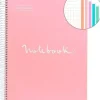 MIQUEL RIUS NOTEBOOK A-4 TAPA EXTRA DURA CUADRO 5X5MM 120H 90GR EMOTION AZUL ROSA 46068