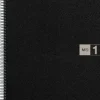 MIQUEL RIUS NOTEBOOK1 CUADERNO DE ESPIRAL FORMATO A4 - 80 HOJAS MICROPERFORADAS CON 4 TALADROS - CUADRICULA 5X5 - BANDA DE LAS HOJAS GRIS - CUBIERTAS DE POLIPROPILENO - COLOR NEGRO