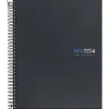 MIQUEL RIUS NOTEBOOK4 CUADERNO DE ESPIRAL FORMATO A5 - 160 HOJAS LISAS MICROPERFORADAS CON 2 TALADROS - CUBIERTAS DE CARTON EXTRADURO - COLOR GRIS OSCURO