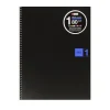 MIQUEL RIUS NOTEBOOK1 CUADERNO DE ESPIRAL FORMATO A4 - 80 HOJAS MICROPERFORADAS CON 4 TALADROS - CUADRICULA 5X5 - BANDA DE LAS HOJAS AZUL - CUBIERTAS DE POLIPROPILENO - COLOR NEGRO