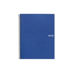 MIQUEL RIUS NOTEBOOK6 CUADERNO DE ESPIRAL FORMATO A5 - 150 HOJAS DE 70GR MICROPERFORADAS CON 2 TALADROS - CUBIERTAS DE POLIPROPILENO - CUADRICULA 5X5 - COLOR AZUL