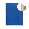 MIQUEL RIUS NOTEBOOK6 CUADERNO DE ESPIRAL FORMATO A4 - 150 HOJAS DE 70GR MICROPERFORADAS CON 2 TALADROS - CUBIERTAS DE POLIPROPILENO - CUADRICULA 5X5 - COLOR AZUL