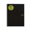 MIQUEL RIUS NOTEBOOK4 ECO CUADERNO DE ESPIRAL FORMATO A5 - PAPEL 100% RECUPERADO POST-CONSUMO - 120 HOJAS DE 80GR MICROPERFORADAS CON 2 TALADROS - CUBIERTAS DE POLIPROPILENO RECICLADO - CUADRICULA 5X5