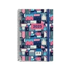 MIQUELRIUS AGENDA ANUAL (2025) MIQUELRIUS GRAFICA ESPIRAL TAPA EXTRA CON GOMA ACTIVA 117X182 D/P VILLA