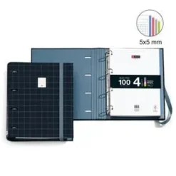 MIQUELRIUS CARPEBLOC NB A4 4 ANILLAS 35 MM RIDER NEGRO