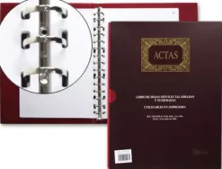 MIQUELRIUS LIBRO ACTAS MÓVILES A4 100H TALADRADO 4102/61150 MAK001173