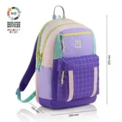 MIQUELRIUS MOCHILA TRIPLE AMSTERDAM RECICLADA RIDER SQ.VIO