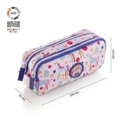 MIQUELRIUS PORTATODO DOBLE RECICLADO UNICORN