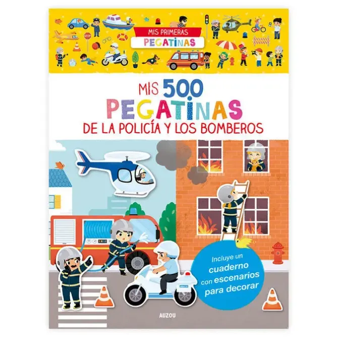 MIS 500 PEGATINAS. POLICÍA Y BOMBEROS