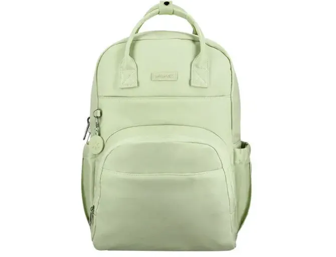 MOCHILA ANTARTIK DISEÑO CASUAL CON ASA MULTIBOLSILLO COLOR VERDE MATCHA 410X120X290 MM