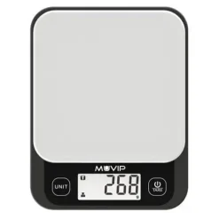 MUVIP BASCULA DE COCINA DIGITAL SUPER SLIM - SENSOR DE CALIBRACION ALTA PRECISION - FUNCION TARA