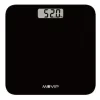 MUVIP BASCULA DIGITAL DE BAÑO - CAPACIDAD 180KG - SENSORES ALTA PRECISION - COLOR NEGRO