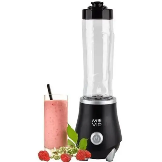 MUVIP BATIDORA DE VASO 250W 600ML - CHUCHILLAS DE ACERO INOXIDABLE - BLOQUEO DE SEGURIDAD