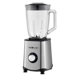 MUVIP BATIDORA DE VASO 1300W 1.5L - 2 VELOCIDADES - CUERPO Y CHUCHILLAS DE ACERO INOXIDABLE - FUNCION PICA HIELO - BLOQUEO DE SEGURIDAD