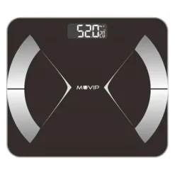 MUVIP BODY MUSCLE BASCULA DE BAÑO DIGITAL BLUETOOTH - PANTALLA LCD - PLATAFORMA DE CRISTAL TEMPLADO - 10 MEMORIAS - PESO MAX. 180KG - AUTO APAGADO
