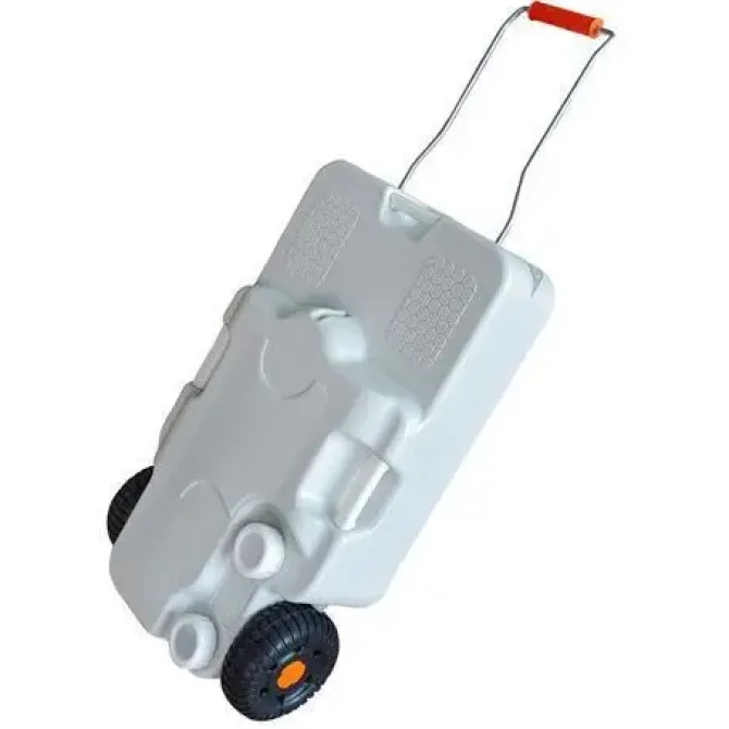 MUVIP CARRO PORTATIL PARA ACAMPADAS - MATERIAL DE POLIETILENO DE ALTA CALIDAD - CAPACIDAD DE 30 LITROS - COMPATIBLE CON INODOROS Y LAVABOS MUVIP - DIMENSIONES 718X419X127MM - PESO 4KG - COLOR NEGRO