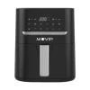 MUVIP FREIDORA AIRE CALIENTE 4.5L 1600W PANTALLA TACTIL - 10 PROGRAMAS PREESTABLECIDOS - COCINA CON 80% MENOS GRASA - OLLA ANTIADHERENTE - TEMPERATURA REGULABLE 50-200ºC - COLOR NEGRO