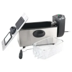 MUVIP FREIDORA ELECTRICA - 3 LITROS - ASAS TACTO FRIO - TOTALMENTE DESMONTABLE - TAPA CON VENTANA - 2000W