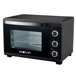 MUVIP HORNO 1600W 25L - REGULADOR DE TEMPERATURA 100º-230º - EXTERIOR DE ACERO CON REVESTIMIENTO - SELECTOR DE TIEMPO - PUERTA DE CRISTAL TEMPLADO