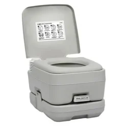 MUVIP INODORO QUIMICO PORTATIL - DEPOSITO 10L - TANQUE DE AGUA 12L - BOMBA MANUAL DE FUELLE