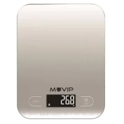 MUVIP LUXURY BASCULA DE COCINA DIGITAL BLUETOOTH - PLATAFORMA DE ACERO INOXIDABLE - PANTALLA LCD - SENSOR DE ALTA PRECISION - APAGADO AUTOMATICO - PESO MAX. 5KG