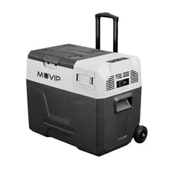 MUVIP NEVERA PORTATIL CON COMPRESOR - CAPACIDAD 40L - LUZ LED - PROTECCION BATERIA - TEMPERATURA -20º/+20º - CONEXION 12/24/220V - PUERTO USB - COMPRESOR SILENCIOSO - FUNCION BATERIA - COLOR GRIS