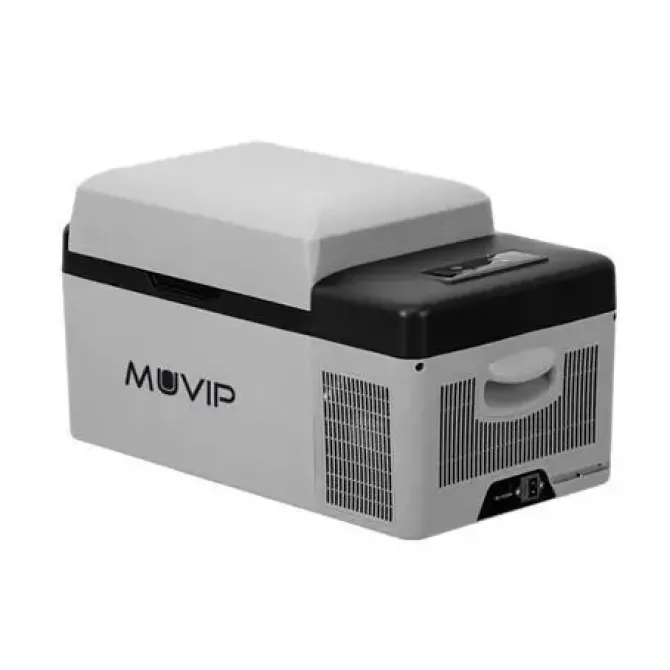 MUVIP NEVERA PORTATIL CON COMPRESOR 20L BLUETOOTH, USB - TEMPERATURA -20º/+20º - CONEXION 12/24/220V - CONSUMO 45W - PROTECCION BATERIA DEL VEHICULO - COMPRESOR SILENCIOSO - MEDIDAS 59.8X32X32CM - COL