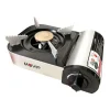 MUVIP SERIE SMALL COCINA DE GAS PORTATIL 1 FUEGO - ENCENDIDO AUTOMATICO - QUEMADOR DE ALUMINIO Y COBRE - VALVULA DOBLE SELLADO - MALETA DE TRANSPORTE