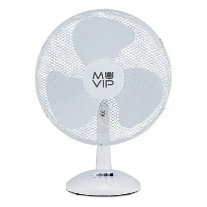 MUVIP VENTILADOR DE SOBREMESA - 50W - 3 VELOCIDADES - COLOR BLANCO