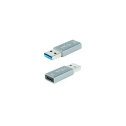 NANOCABLE ADAPTADOR USB-A 3.1 GEN 2 MACHO A USB-C HEMBRA - TRANSFERENCIA DE DATOS DE HASTA 10 GBPS - FUNCION OTG