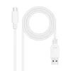 NANOCABLE CABLE 2.0 3A USB-C MACHO A USB-A MACHO - LONGITUD 1.50M - COLOR BLANCO