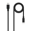 NANOCABLE CABLE 2.0 3A USB-C MACHO A USB-A MACHO - LONGITUD 1.50M - COLOR NEGRO