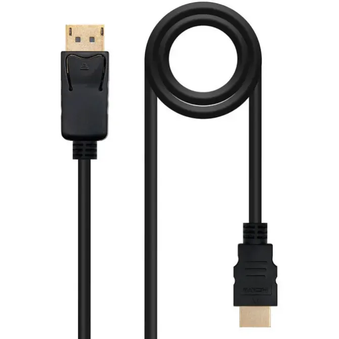 NANOCABLE CABLE CONVERSOR DISPLAYPORT MACHO A HDMI MACHO - 10M - COLOR NEGRO