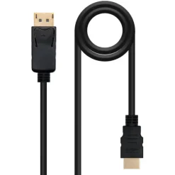 NANOCABLE CABLE CONVERSOR DISPLAYPORT A HDMI - DP/M - HDMI/M - 1.5 M - COLOR NEGRO