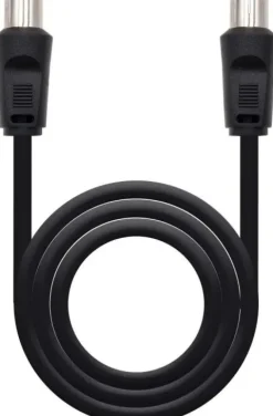 NANOCABLE CABLE DE ANTENA TV 75 OHM MACHO/HEMBRA 1.80M - COLOR NEGRO