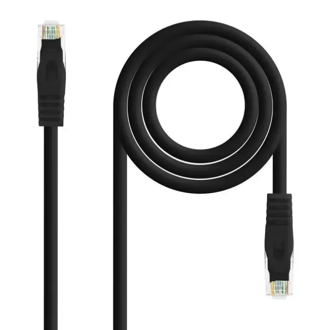 NANOCABLE CABLE DE RED LATIGUILLO RJ45 LSZH CAT.6A UTP AWG24 2M - COLOR NEGRO